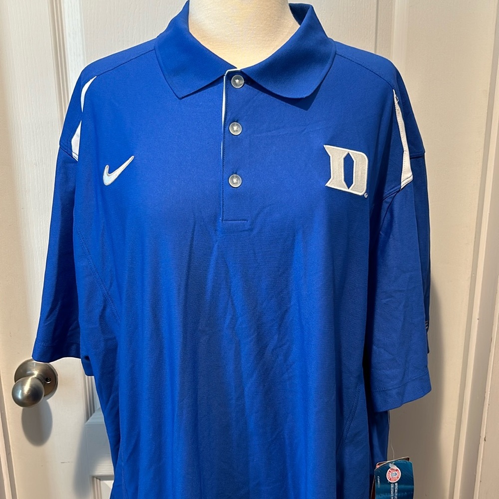 NWT Nike Duke University Collegiate licensed athletic polo shirt